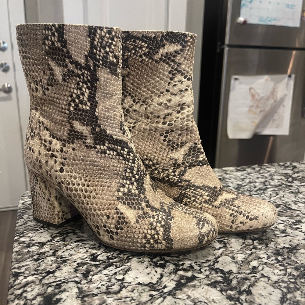 Free People Snake Skin Boots